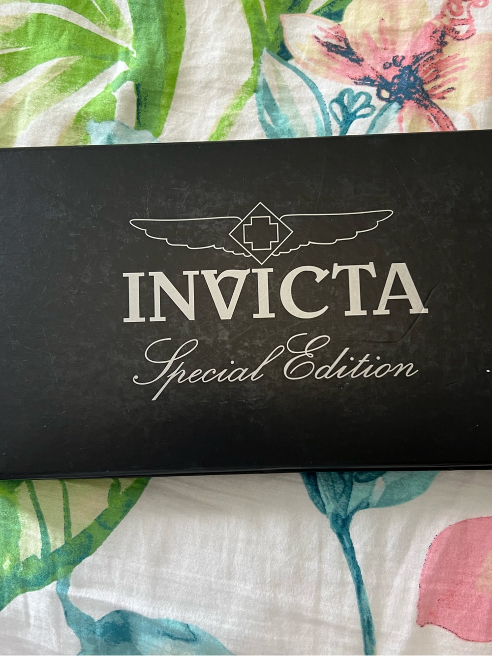 Invicta Black and Silver Special Edition Watch Box (needs battery)